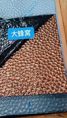 Color Sheet Various Honeycomb Design Stamped Stainless Steel Sheet