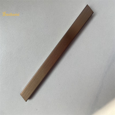 İyi bir fiyat. U Yuvası Paslanmaz Çelik Fayans Döşeme 201 304 Altın Şampanya saç çizgisi Bitirme profilleri çevrimiçi