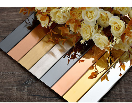 İyi fiyat Oturma Odası İçin Paslanmaz Çelik U Şekli Karo Döşeme Dekoratif Kakma Profili çevrimiçi