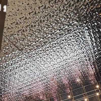 İyi fiyat 1219x2438mm Gümüş Ayna Su Dalgalanması Paslanmaz Çelik Yaprak Dekoratif Tavan ve Duvar için Düz Şekil çevrimiçi