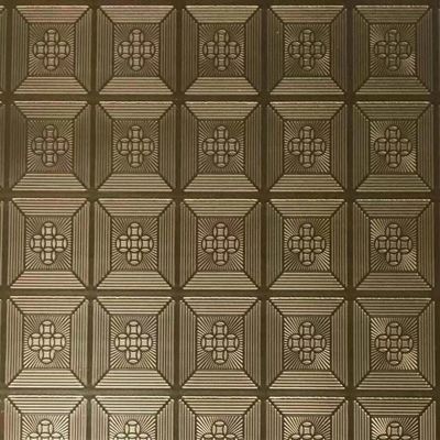 İyi fiyat Gül Altın Rengi Kaplı Çıkıntılı Paslanmaz Çelik Yaprak 4x8 Feet Grade 201 Dekoratif Duvar Paneli çevrimiçi