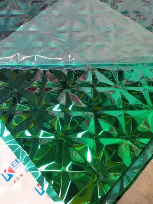 Duvar 4x8 Feet için 3D Kabartmalı Paslanmaz Çelik Sac Süsleme