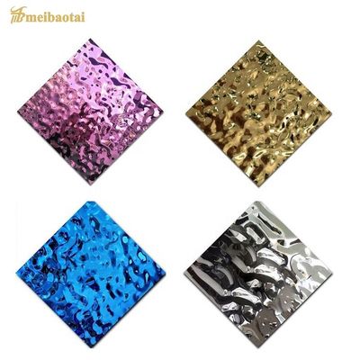 İyi fiyat PVD Kaplı Su Dalga Paslanmaz Çelik Yaprak Tavan Dekore çevrimiçi