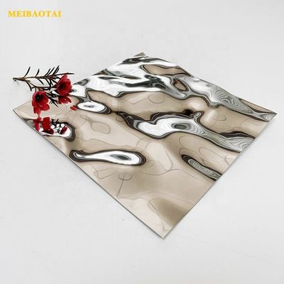 İyi fiyat Su Dalgalanması Sınıfı 304 Ayna Yüzeyi Soğuk Dökme Paslanmaz Çelik Metal Plaka çevrimiçi