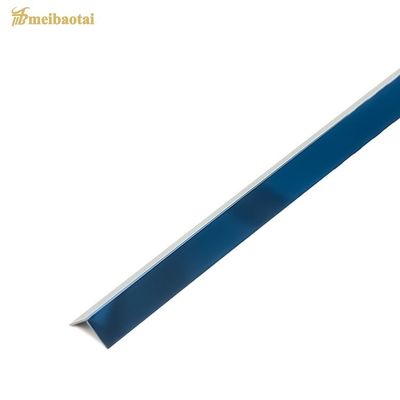 İyi fiyat PVD Renkli Kaplama Paslanmaz Çelik L Şekilli Karo Profili 2438mm Uzunluk Parmak İzi Bırakmayan Köşe Profili çevrimiçi