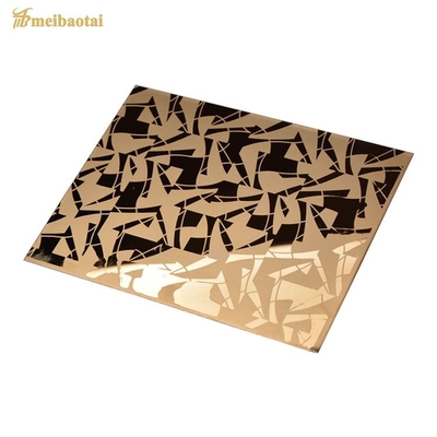 STS 304 316 430 201'in Kimyasal Bileşimi ile 1219x3048mm Kazınmış Paslanmaz Çelik Sac