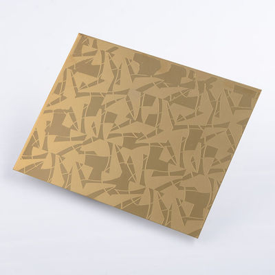 İyi fiyat Dış Cephe Kaplaması İçin DIN 0.95mm Thk Etched Paslanmaz Çelik Sac çevrimiçi