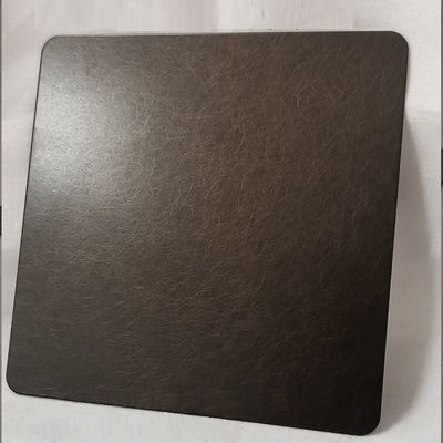 Bronz Renk Kaplamalı 0.65mm Kalınlık Parmak İzi Önleyici PVD Kaplamalı Dekoratif Paslanmaz Çelik Sac