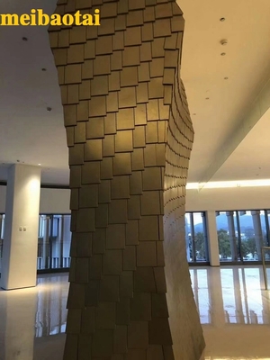 Four Feet Bronz Renk Kabartmalı Paslanmaz Çelik Sac Dekorasyon Ürünü