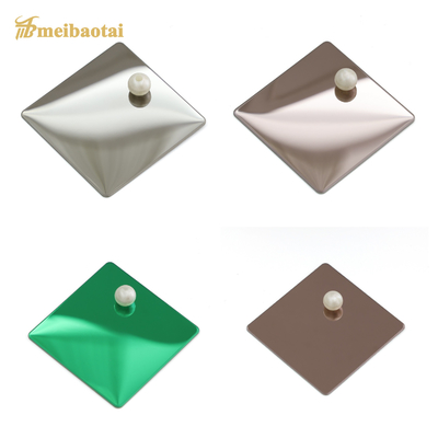 PVD Kaplama Aynası Dekoratif Paslanmaz Çelik Sac 0.55mm Kalınlık