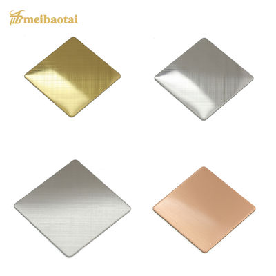 İyi fiyat 0.55mm Kalınlık 304 Kalite Saç Teli Paslanmaz Çelik Levha 1219x2438mm Asansör Panelleri İçin çevrimiçi