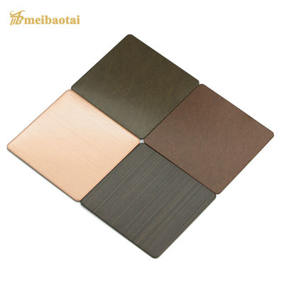 İyi bir fiyat. Antik Bakır Dekoratif Paslanmaz Çelik Sac Kumlanmış Titreşim çevrimiçi