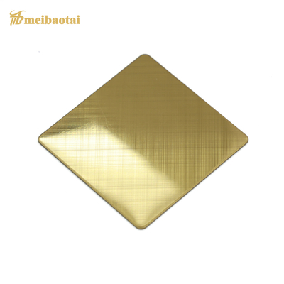 0.55mm 304 Paslanmaz Çelik Sac Gümüş Fırçalanmış Gül Altın