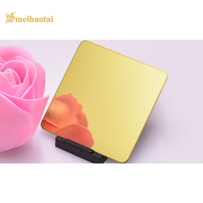 0.8mm Kalınlık Renkli Paslanmaz Çelik Sac Altın Mavi Mor Yeşil 8k Ayna
