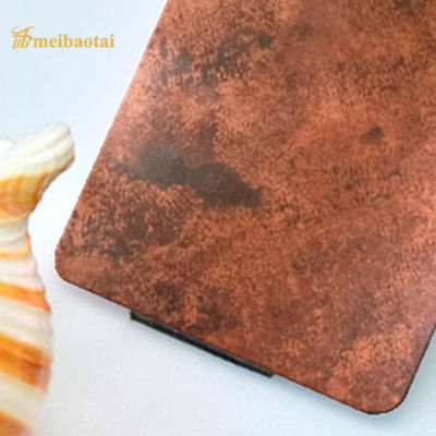 İyi bir fiyat. SS304 Yaşlı Renkli Antika Bakır Paslanmaz Çelik Levha Dekorasyon Duvar çevrimiçi