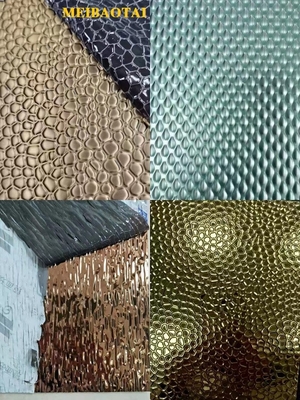 Bal çekirdeği damgalanmış dekoratif paslanmaz çelik plaka sürdürülebilir