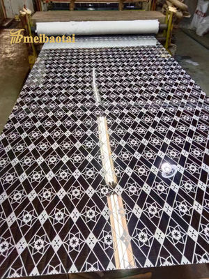 4x8 kazınmış desen 304 paslanmaz çelik asansör dekoratif levha