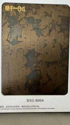 İyi fiyat 3D Duvar Dekorasyonu Taklit Antik Bakır Paslanmaz Çelik Yapraklar çevrimiçi