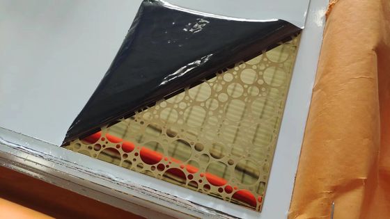İyi fiyat 1.0mm Kalınlığı Altın ayna kazınmış paslanmaz çelik levha kesilmiş kenar çevrimiçi