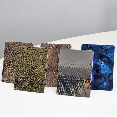 İyi fiyat Yüksek sertlik Cr/Ni içeriği ile özelleştirilebilir baskılı paslanmaz çelik levhası çevrimiçi