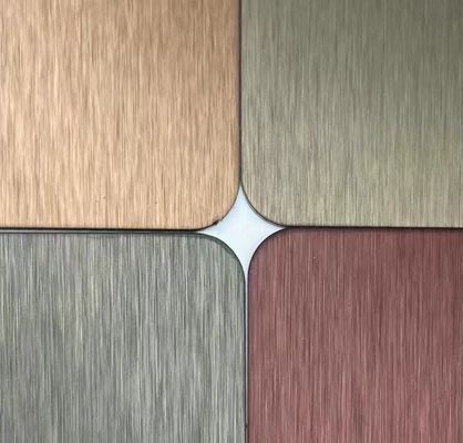 İyi fiyat Dört Ayak No.4 Bitmiş SS Dekoratif Plakası 0.65mm Kalınlığı çevrimiçi