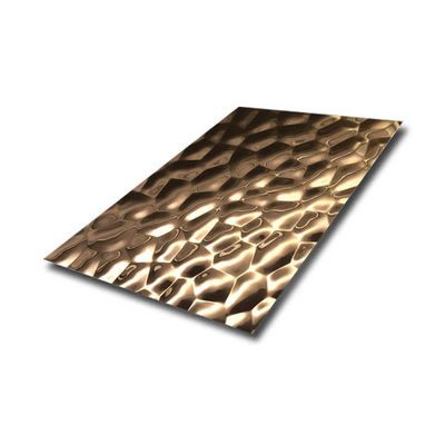 İyi fiyat Dekoratif duvar ve tavan için 0.85 mm kalınlığında 304 201 Paslanmaz Çelik Çubuklu Yapılandırılmış Konveks Çekiç çevrimiçi