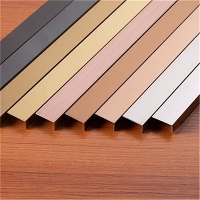 304 Paslanmaz Çelik U Profil Plakası, Dayanıklı Kenarlık için 0.65 mm Kalınlığında
