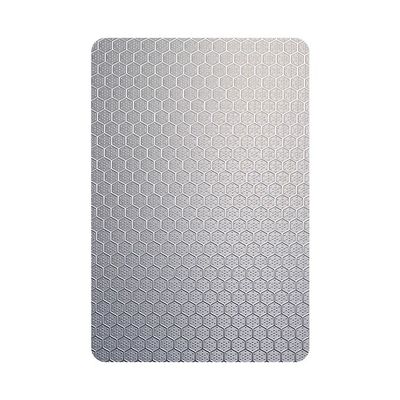 Gümüşle cilalanmış baskılı paslanmaz çelik levhası Dekoratif duvar ve tavan için kesilmiş kenarlı 0.85 mm kalınlığı