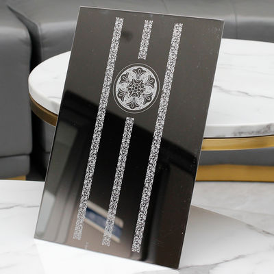 İyi fiyat Super Mirror Finish 304 Grade Etched Stainless Steel Sheet in 1219x3048mm Boyutu Dekoratif Uygulamalar için çevrimiçi