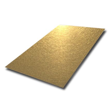 İyi fiyat Altın PVD Kaplama 304 Paslanmaz Çelik titreşim levhası Dekorasyon levhası 1219x2438mm çevrimiçi