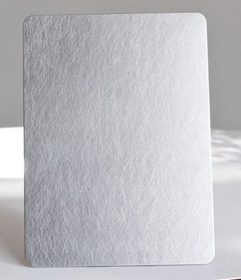 Sıcak satış 201 Gümüş renkli Paslanmaz Çelik titreşim yaprağı Dekorasyon plağı