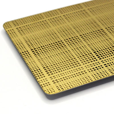 İyi fiyat Altın Ayna Dönüşümü 304 Paslanmaz Çelik 1219x3048mm Boyutlu Dekoratif Uygulamalar için Çizilmiş Yaprak çevrimiçi