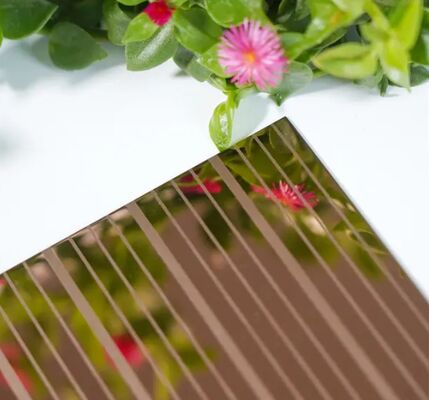Gül Altın Renkli Ayna Dönüşümü Çakılmış Paslanmaz Çelik Yaprak Dekorasyon Plakası 1.0mm Kalınlığı