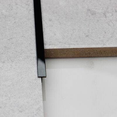 PVD Siyah Ayna 10 Ayak Paslanmaz Çelik Kenar Trim 304 Şekil