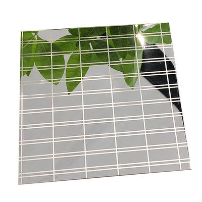 İyi fiyat 304 paslanmaz çelik gümüş ayna bitirme duvar dekorasyonu için kazınmış paslanmaz çelik levha 1219x3048mm çevrimiçi