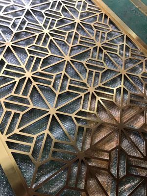 Antik Pirinç Paslanmaz Çelik Oda Bölücü Duvar Bölücü ODM Mevcuttur