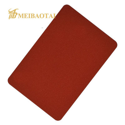 Mutfak duvarları için 1219mm genişliğinde PVD Renkli Kaplı Kumlu Dekoratif Paslanmaz Çelik Yaprak