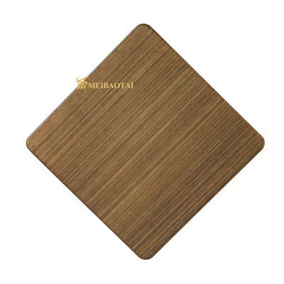 8c PVC Film 304 Kalite Saç Çizgili Paslanmaz Çelik Levha Duvar Paneli 1219x2438mm Boyutunda