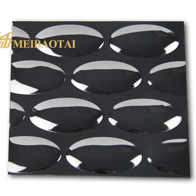0.9 Mm Paslanmaz Çelik Sac, DIN Siyah Oval Desen Ss Kabartmalı Sac