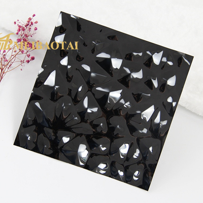 Siyah Damgalı Kabartmalı Paslanmaz Çelik Sac 0.8 Mm Kalınlık GB Standardı