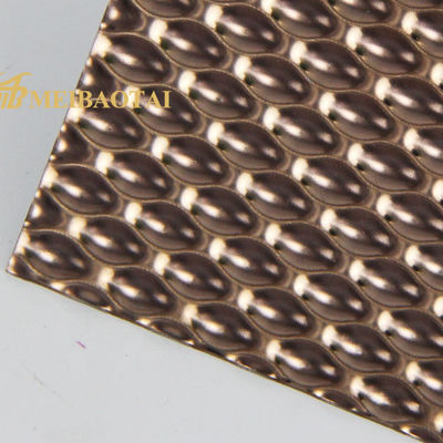 İyi fiyat Dekoratif duvar panelleri için pembe renkli kaplı 4x8 ayaklık 201 sınıflı embossed paslanmaz çelik levha çevrimiçi