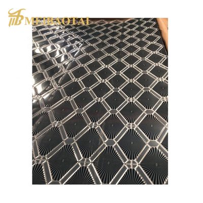 Çift Renk Kaplama Kabartmalı Paslanmaz Sac 0.85mm Kalınlık
