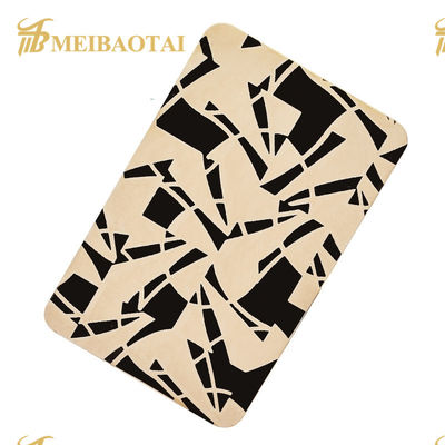 İyi bir fiyat. Aşındırma Desenleri Paslanmaz Çelik Levhalar 1.0mm Kalınlık Renkli Kaplama Plakası çevrimiçi