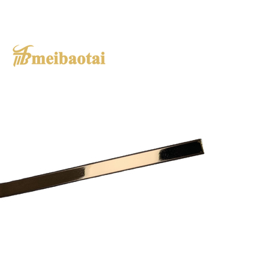 Fırçalanmış 8mm Paslanmaz Çelik Karo Trimi EN Standart Gül Rengi Renk