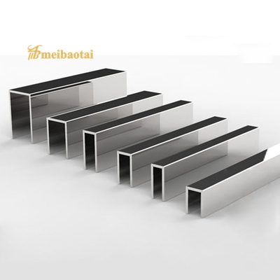 U6 X 2438mm Parlak Paslanmaz Çelik Karo Döşeme, DIN Fırçalı Çelik Kenar Şeridi