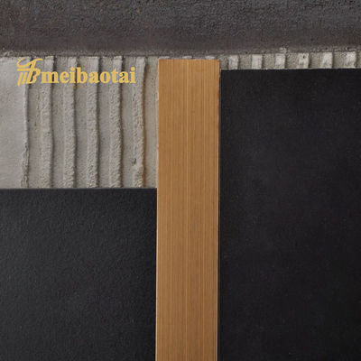 İyi fiyat 7c PVC Paslanmaz Çelik Zemin Geçiş Şeridi U Kenar 0.65mm Kalınlık çevrimiçi