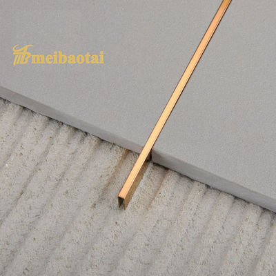 İyi fiyat PVD Rose Golden 6mm Paslanmaz Çelik Plakası Dekoratif Duvar için JIS Standartı ile U Profili çevrimiçi