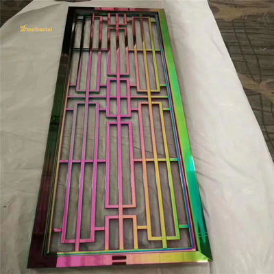 İyi fiyat Yansıtıcı Pvd Renkli Paslanmaz Çelik Oda Bölücü Mill Edge İstasyonlu Uzunluk çevrimiçi