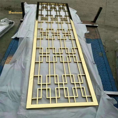 İyi fiyat 201 Stainless Steel Oda Bölücü Altın saç çizgisi ve lüks alanlar için özel boyut çevrimiçi