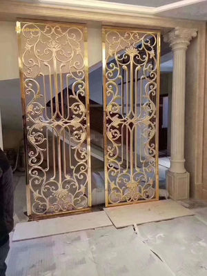 İyi fiyat 201 304 Paslanmaz Çelik Oda Çerezli Şekil Bölücü Otel Dekorasyonu çevrimiçi